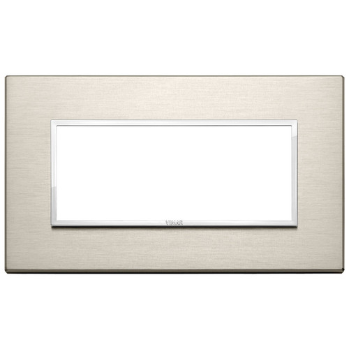 Vimar - Eikon EVO 21649 Cover Plate - 5 Module, Metal - Apollo Lighting