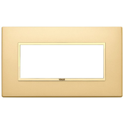 Vimar - Eikon EVO 21649 Cover Plate - 5 Module, Metal - Apollo Lighting