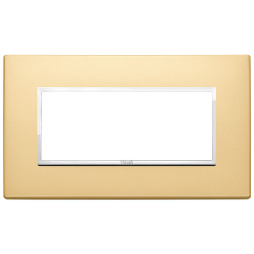 Vimar - Eikon EVO 21649 Cover Plate - 5 Module, Metal - Apollo Lighting