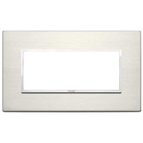 Vimar - Eikon EVO 21649 Cover Plate - 5 Module, Metal - Apollo Lighting