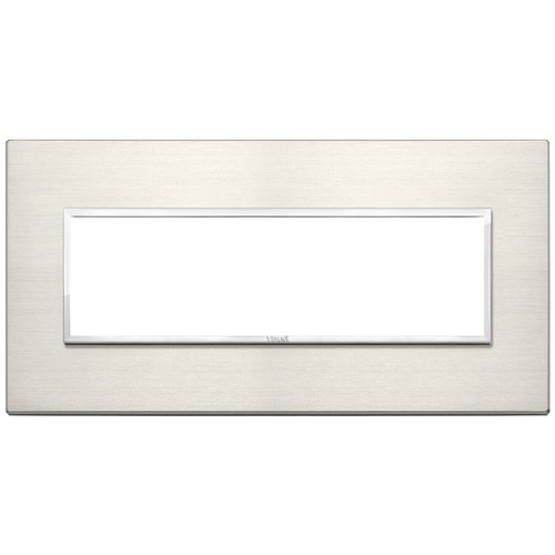Vimar - Eikon EVO 21657 Cover Plate - 7 Module, Metal - Apollo Lighting