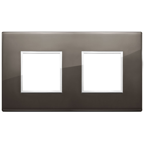 Vimar - Eikon EVO 21643 Cover Plate - 4-Module, Metal - Apollo Lighting