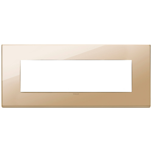 Vimar - Eikon EXÉ 22657 Cover Plate - 7 Module, Metal - Apollo Lighting