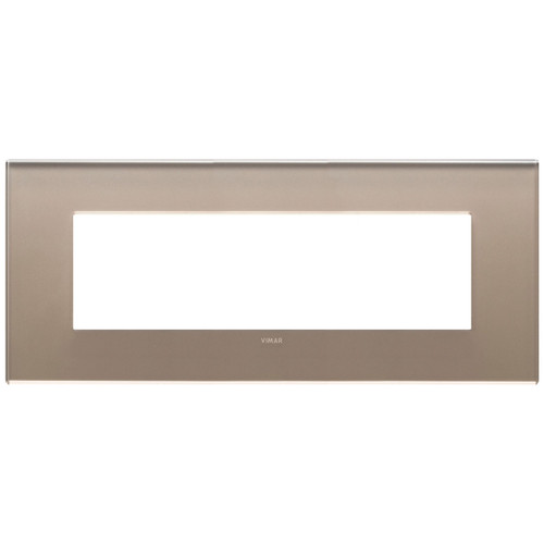 Vimar - Eikon EXÉ 22657 Cover Plate - 7 Module, Glass - Apollo Lighting