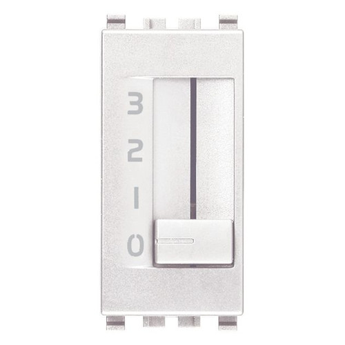 Vimar Eikon Fan-Coil Slide Switch, 4-Position, 1P, 6(2)A, 250V, Flush-Mount, IP40 - Apollo Lighting