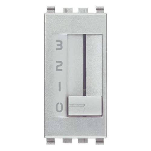 Vimar Eikon Fan-Coil Slide Switch, 4-Position, 1P, 6(2)A, 250V, Flush-Mount, IP40
