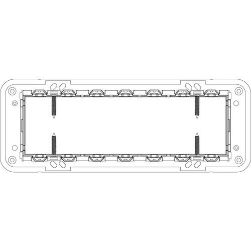 Vimar Eikon Mounting Frame and Protection Cover, 7M - Apollo Lighting