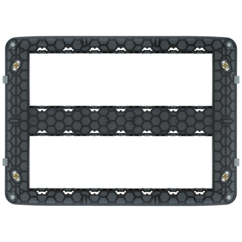 Vimar Eikon Mounting Frame, For V71320/V71620/V71720 Flush or 09920 Surface Boxes, 14 (7+7) Modules, Screws Included
