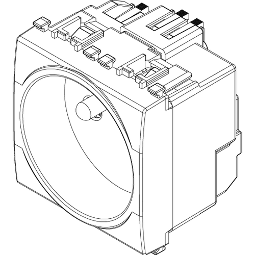 Vimar Eikon SICURY French Standard Socket Outlet, 2P+E 16A 250V, 2-Module