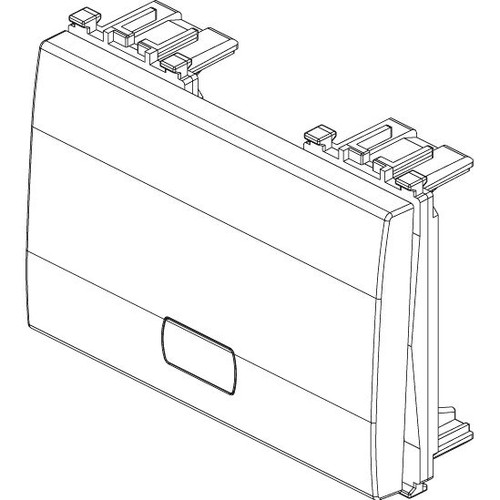 Vimar Eikon Rocker Button, 3-Module, Interchangeable, IP40 - Apollo Lighting
