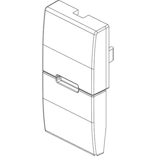 Vimar Eikon Interchangeable 1-Module Button, Thermoplastic