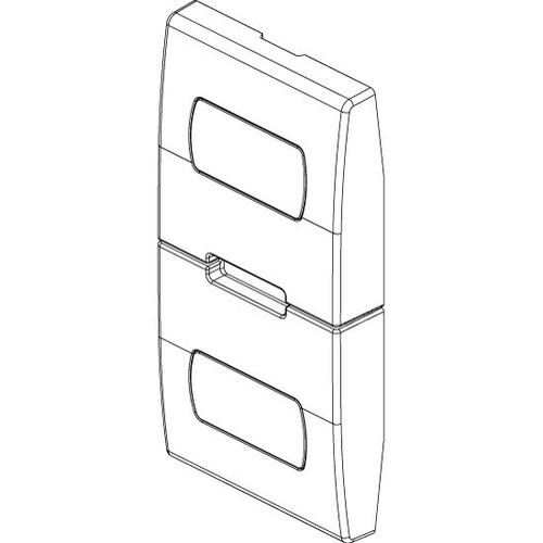 Vimar Eikon Interchangeable 1-Module Button, Thermoplastic