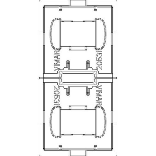 Vimar Eikon Interchangeable 1-Module Button, Thermoplastic