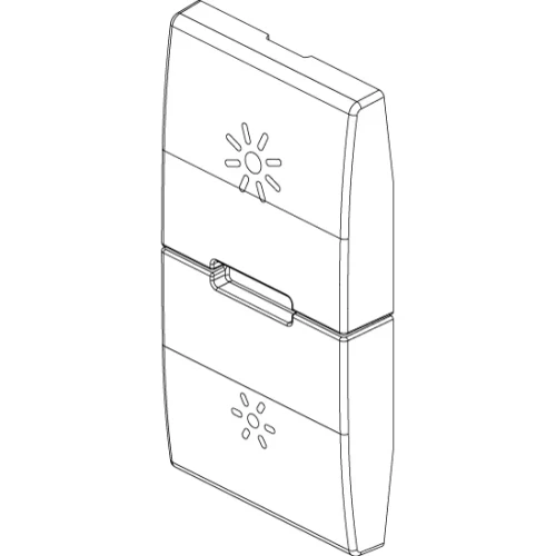 Vimar Eikon Interchangeable 1-Module Button, Thermoplastic