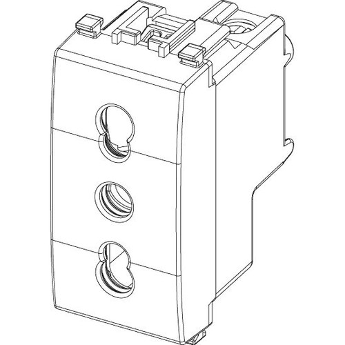 Vimar Eikon Socket Outlet, Italian Standard P17/11, 2P+E, 16A, 250V
