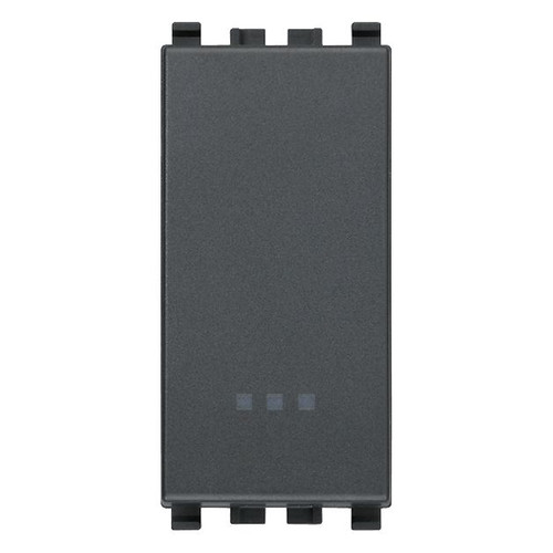 Vimar - Eikon 20008 Push Button - 1P NO, 10A, 250V, Lightable, Replaceable Button - Apollo Lighting