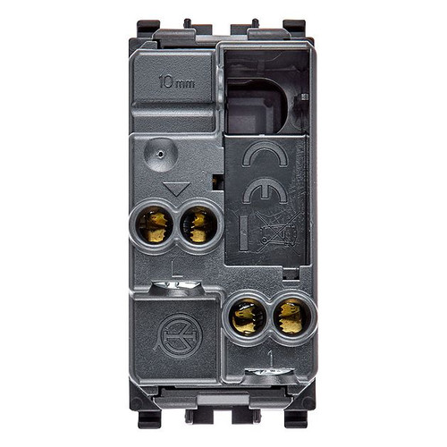 Vimar Eikon Push Button Switch, 1P NO, 10A, 250V, Illuminable, IP40