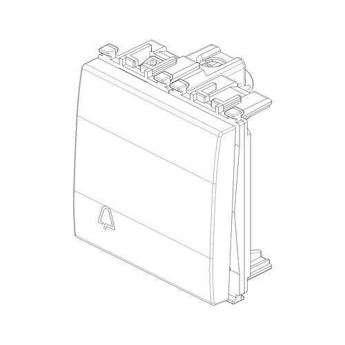 Vimar Eikon Push Button Switch, 1P NO, 10A, 250V, Illuminable, IP40