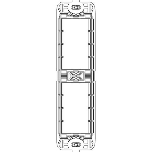 Vimar Eikon 2-Module Panel-Mount Frame, With Screws, Thermoplastic
