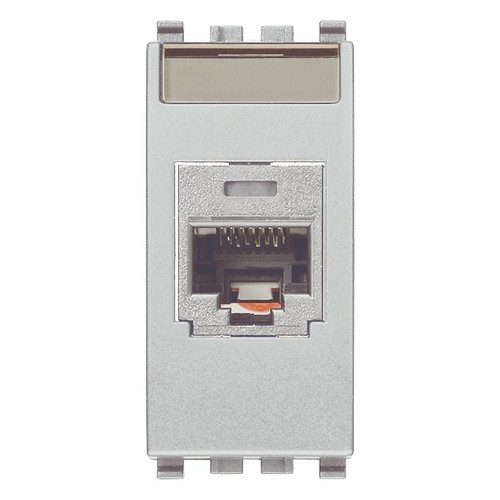 Vimar Netsafe RJ45 Socket Outlet, For Eikon, Cat5e, Panduit MINI-COM, T568A/B