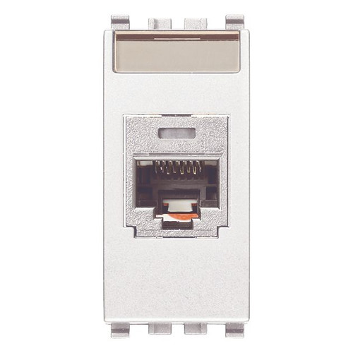 Vimar Netsafe RJ45 Socket Outlet, For Eikon, Cat5e, Panduit MINI-COM, T568A/B