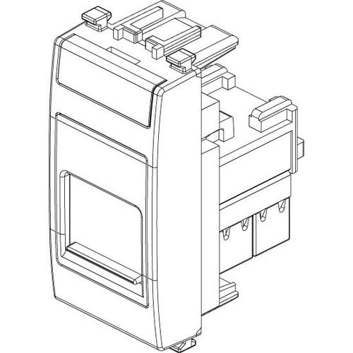 Vimar Netsafe RJ45 Module, For EIKON, Dust Cover