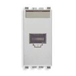 Vimar EIKON RJ45 Cat5e UTP Socket Outlet, T568A/B Universal Wiring, 8-Contact
