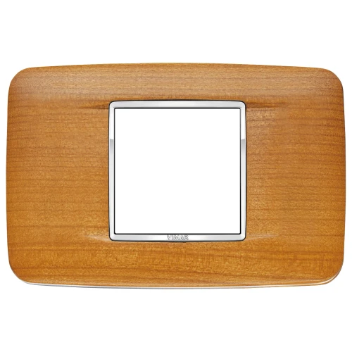 Vimar Eikon Round Cover Plate, 2-Central-Module, 120 x 80 mm