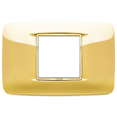 Vimar Eikon Round Cover Plate, 2-Central-Module, 120 x 80 mm