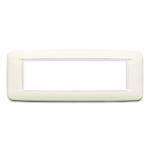 Vimar - Eikon 20687 Round Cover Plate - 7 Module, Die Cast Metal - Apollo Lighting