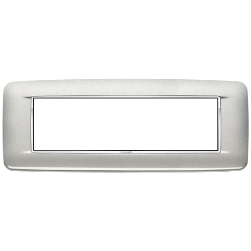 Vimar Eikon 7-Module Round Cover Plate, Clamp Mount, 210 x 80 mm
