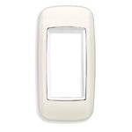 Vimar Eikon Round Cover Plate, 1 Module, Panel Mount, 40 x 80 mm