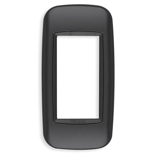 Vimar Eikon Round Cover Plate, 1 Module, Panel Mount, 40 x 80 mm