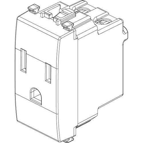 Vimar Eikon USA+SASO SICURY Socket Outlet, 2P+E, 15A, 127V, IP20