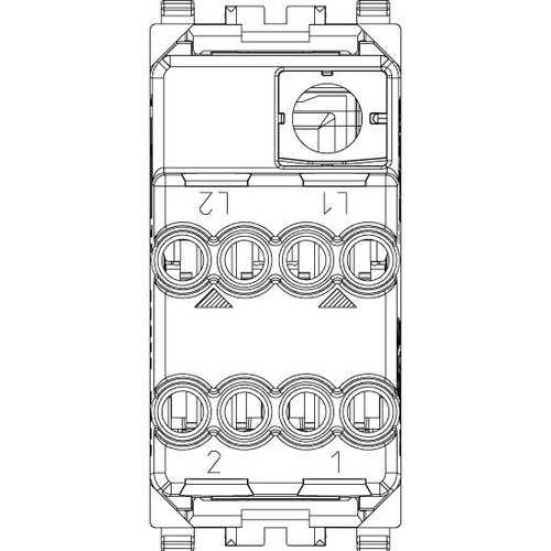 Vimar - Eikon 20016 1-Way Rocket Button - 2P 20AX, 250V, Lightable, Replaceable Button - Apollo Lighting