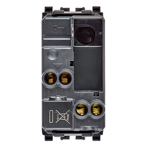 Vimar Eikon Axial 2-Way Rocker Switch, 1P, 16AX, 250V, Lightable, Replaceable Button