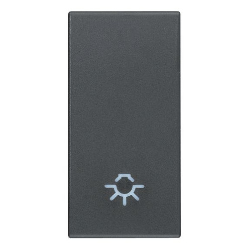 Vimar Eikon 20021 Interchangeable 1-Module Rocker Button Cover, Lightable, IP40
