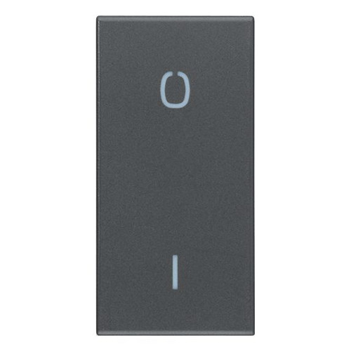 Vimar Eikon 20021 Interchangeable 1-Module Rocker Button Cover, Lightable, IP40