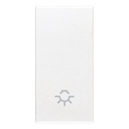 Vimar Eikon 20021 Interchangeable 1-Module Rocker Button Cover, Lightable, IP40