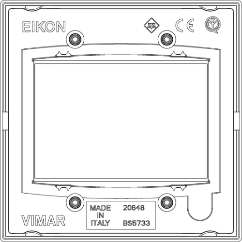 Vimar Eikon Classic Cover Plate, 3-Module, British Standard