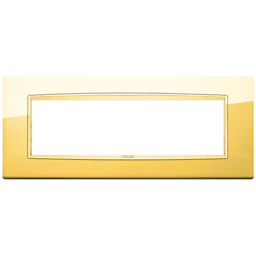 Vimar - Eikon 20657 Series - Classic Cover Plate - 7 Module, Metal - Apollo Lighting