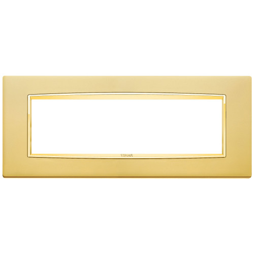 Vimar - Eikon 20657 Series - Classic Cover Plate - 7 Module, Metal - Apollo Lighting