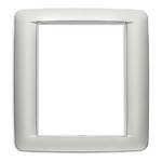 Vimar - Eikon 20698 Round Cover Plate - 8 (4+4) Module, Metal - Apollo Lighting