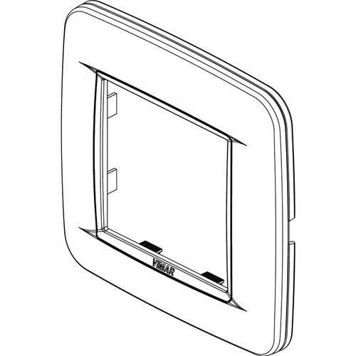 Vimar - Eikon 20672 Round Cover Plate - 2 Module, Metal - Apollo Lighting
