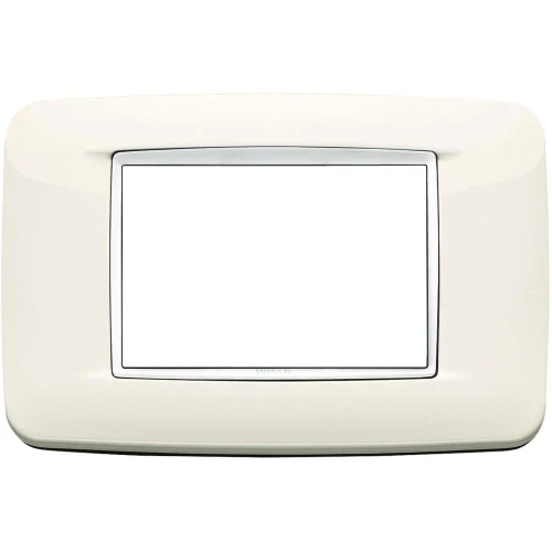 Vimar Eikon 3-Module Round Cover Plate, 120 x 80 mm, For 21613 Frame