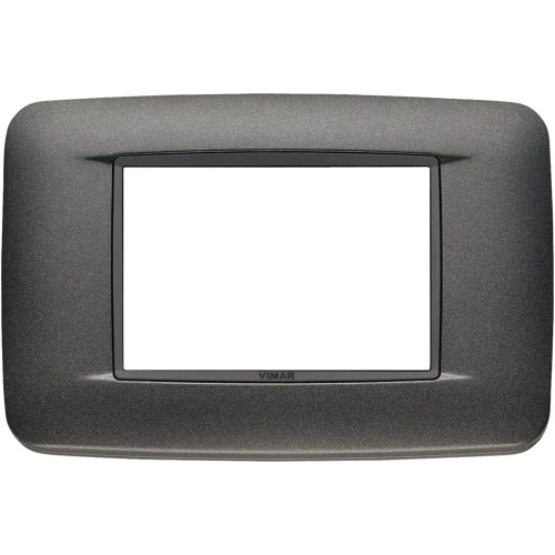 Vimar Eikon 3-Module Round Cover Plate, 120 x 80 mm, For 21613 Frame