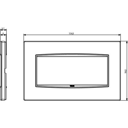 Vimar - Eikon 20649 Classic Cover Plate - 5 Module, Metal - Apollo Lighting