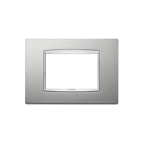 Vimar - Eikon 20653 Classic Cover Plate - 3 Module, Metal - Apollo Lighting