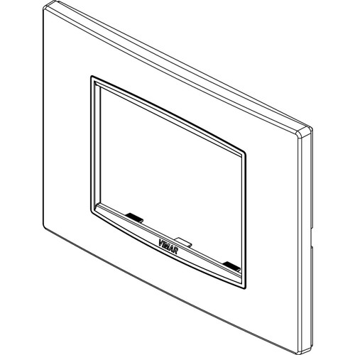 Vimar - Eikon 20653 Classic Cover Plate - 3 Module, Metal - Apollo Lighting