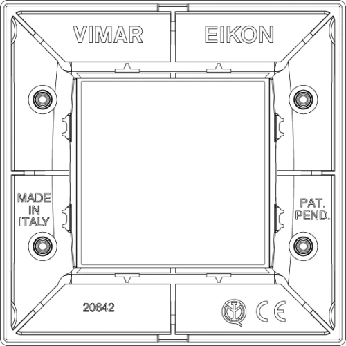 Vimar Eikon Classic Cover Plate, 2-Module